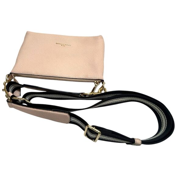 Marc Jacobs The Swifty Pebbled Pale Rose Pink Crossbody Bag Adjustable Strap - Picture 10 of 15